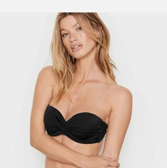 Victoria's Secret Black Strapless Knockout Bikini - Picture 2 of 6